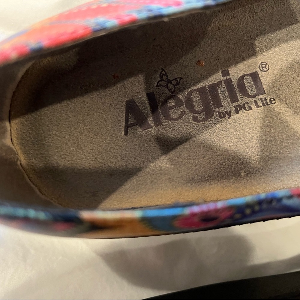 Alegria Women's Colorful Mary Jane Shoes Size 39 AS IS - Picture 10 of 12